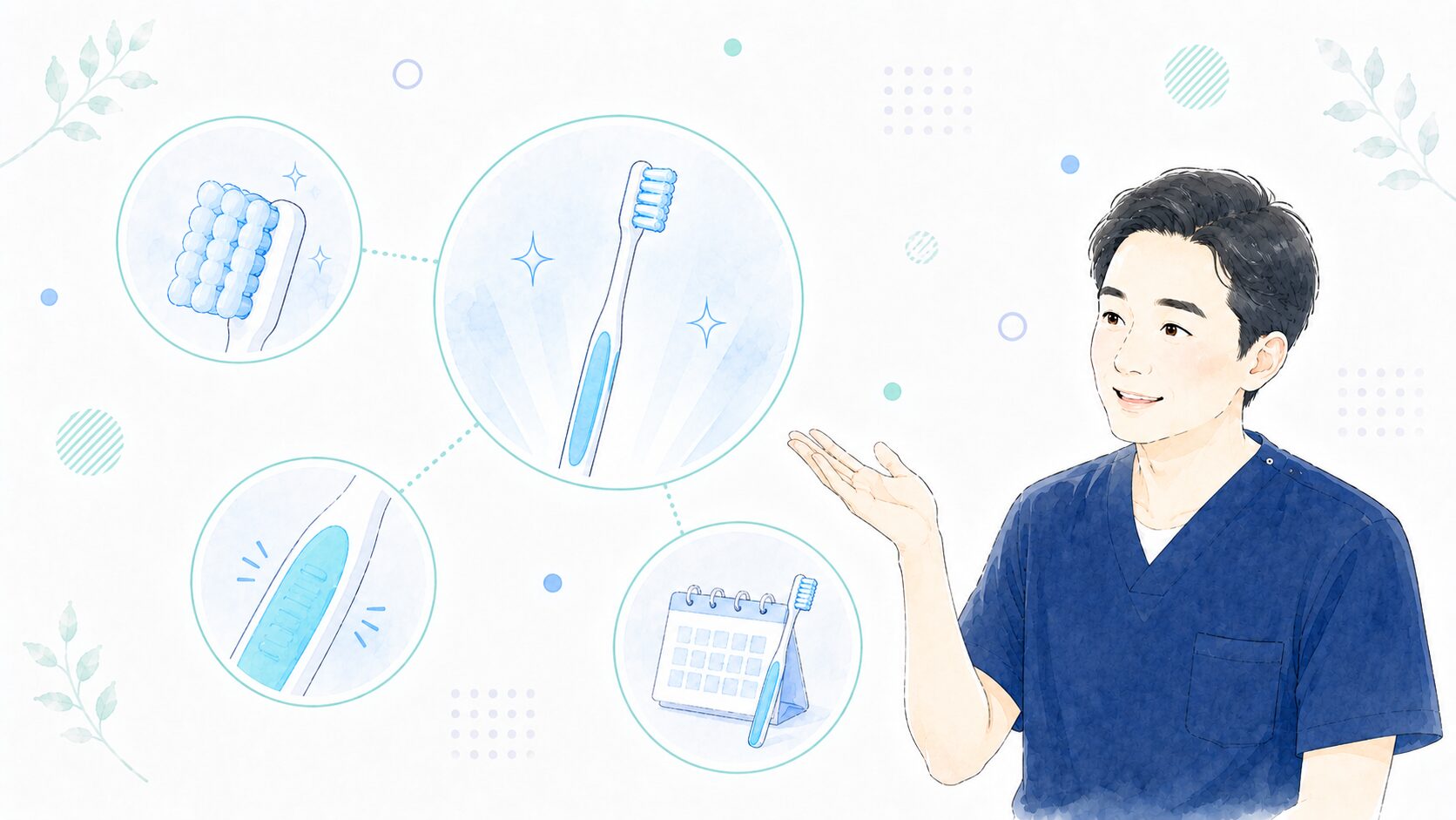 テペ セレクトコンパクトの特徴まとめを説明する歯科医師