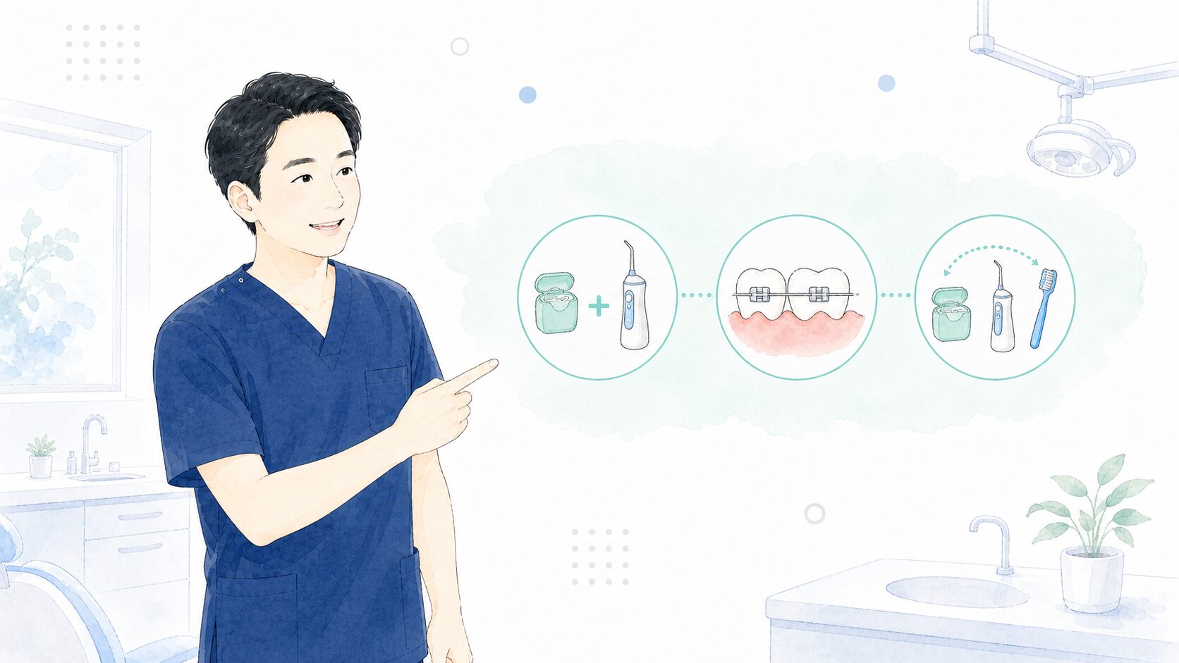 ジェットウォッシャーの使い方をまとめる歯科医師