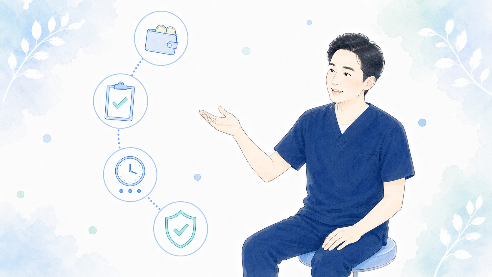 まとめ・歯科医師のイラスト