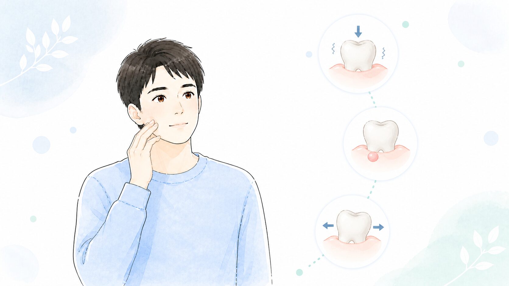 歯根破折で出やすい3つの症状
