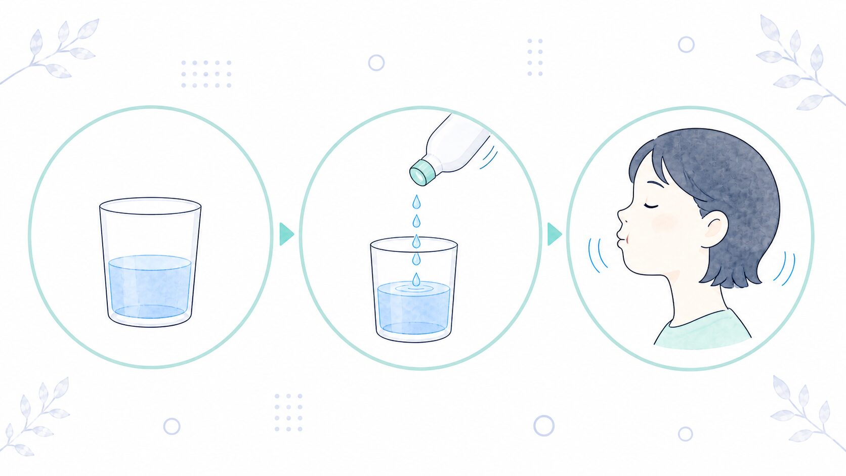 コンクールFを水で薄めて使う3ステップ