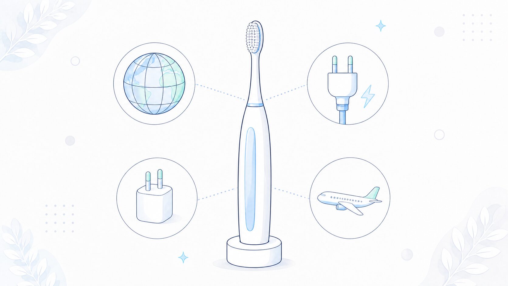 電動歯ブラシと海外対応の確認ポイント(電圧・プラグ・飛行機)
